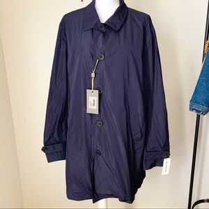 Canali Navy Raincoat